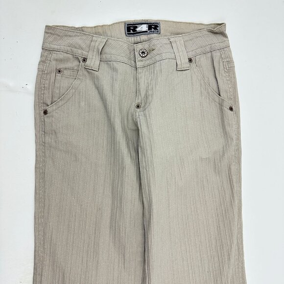 Rave R4R Straight Leg Women's size 7 Beige Denim jeans - Picture 2 of 5
